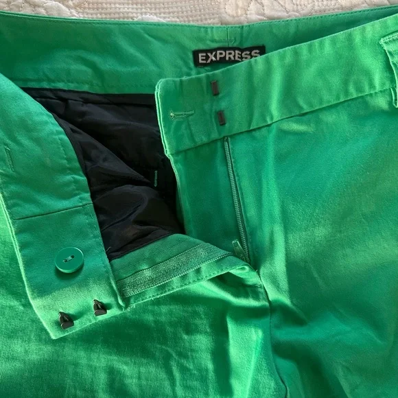 Express Green Shorts Size 8 - Picture 4 of 5